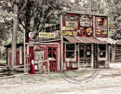 Vintage Gas Station Photo Pennsylvania Unique Artwork – JMan