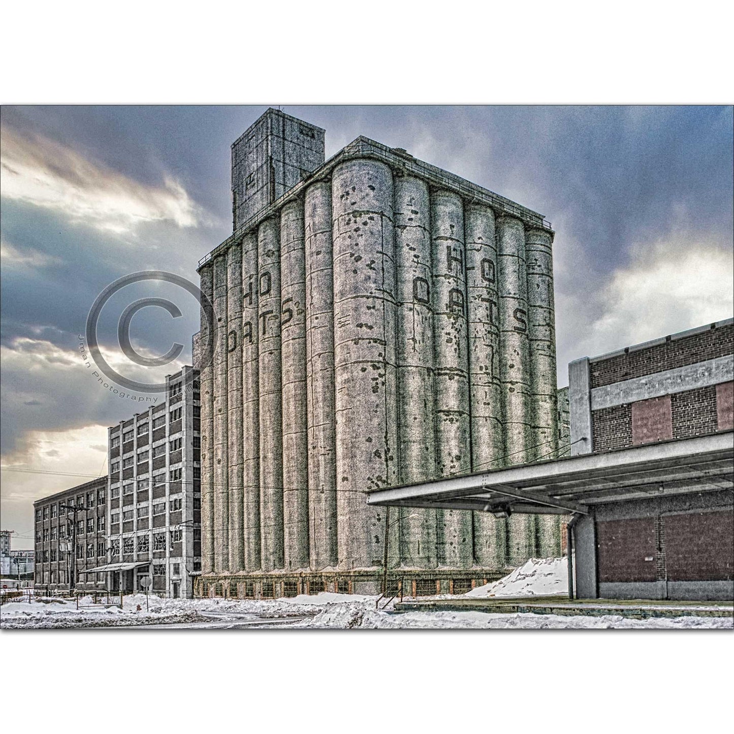 H-O Oats Grain Elevator in Buffalo NY Photograph WNY jmanphoto