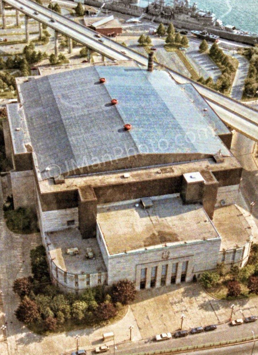 Buffalo Memorial Aud- Aerial Photo,  Buffalo NY WNY jmanphoto