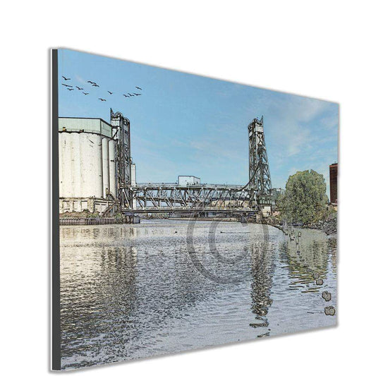Michigan Street Vertical Lift Bridge in Buffalo New York WNY jmanphoto