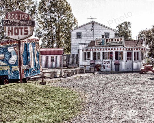 Red Top Hot Dog Stand on Route 5 in Buffalo NY Photograph WNY jmanphoto