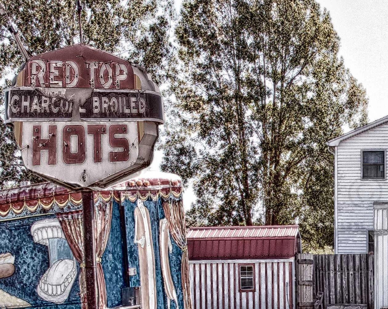 Red Top Hot Dog Stand on Route 5 in Buffalo NY Photograph WNY jmanphoto