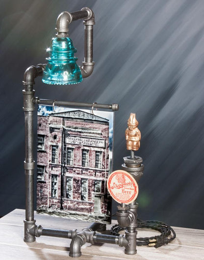 Steampunk Iroquois Table Lamp with switch WNY jmanphoto