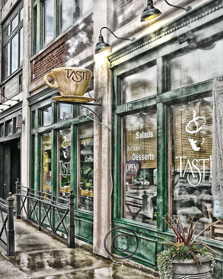 Taste Bistro & Coffee Bar Photograph, East Aurora NY WNY jmanphoto
