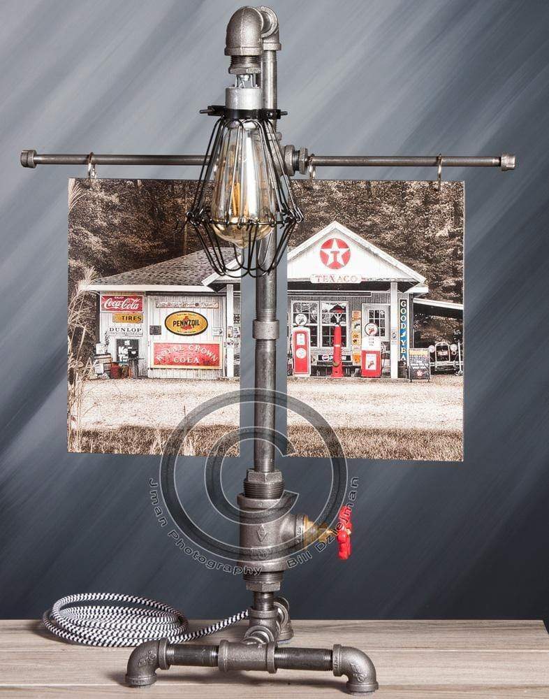 Texaco Station Table Lamp Rustic Steampunk Decor – JMan Photography